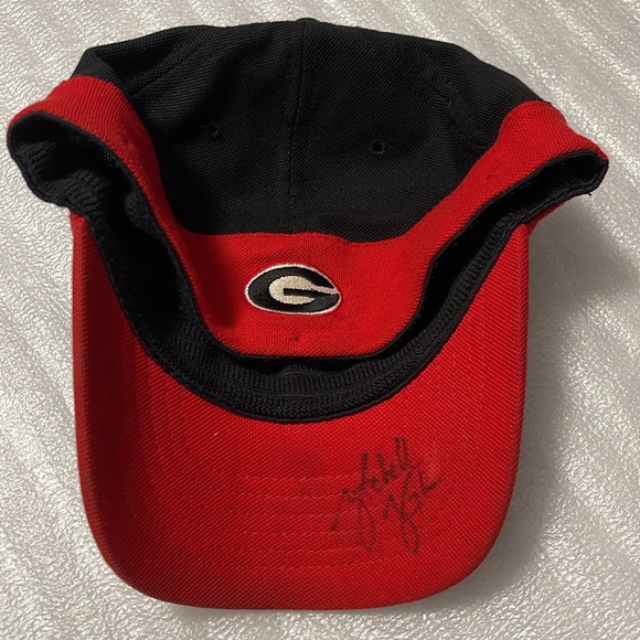 Vintage Sports GA Bulldogs Hat One Size fits All Red Black Snapback - Picture 4 of 12